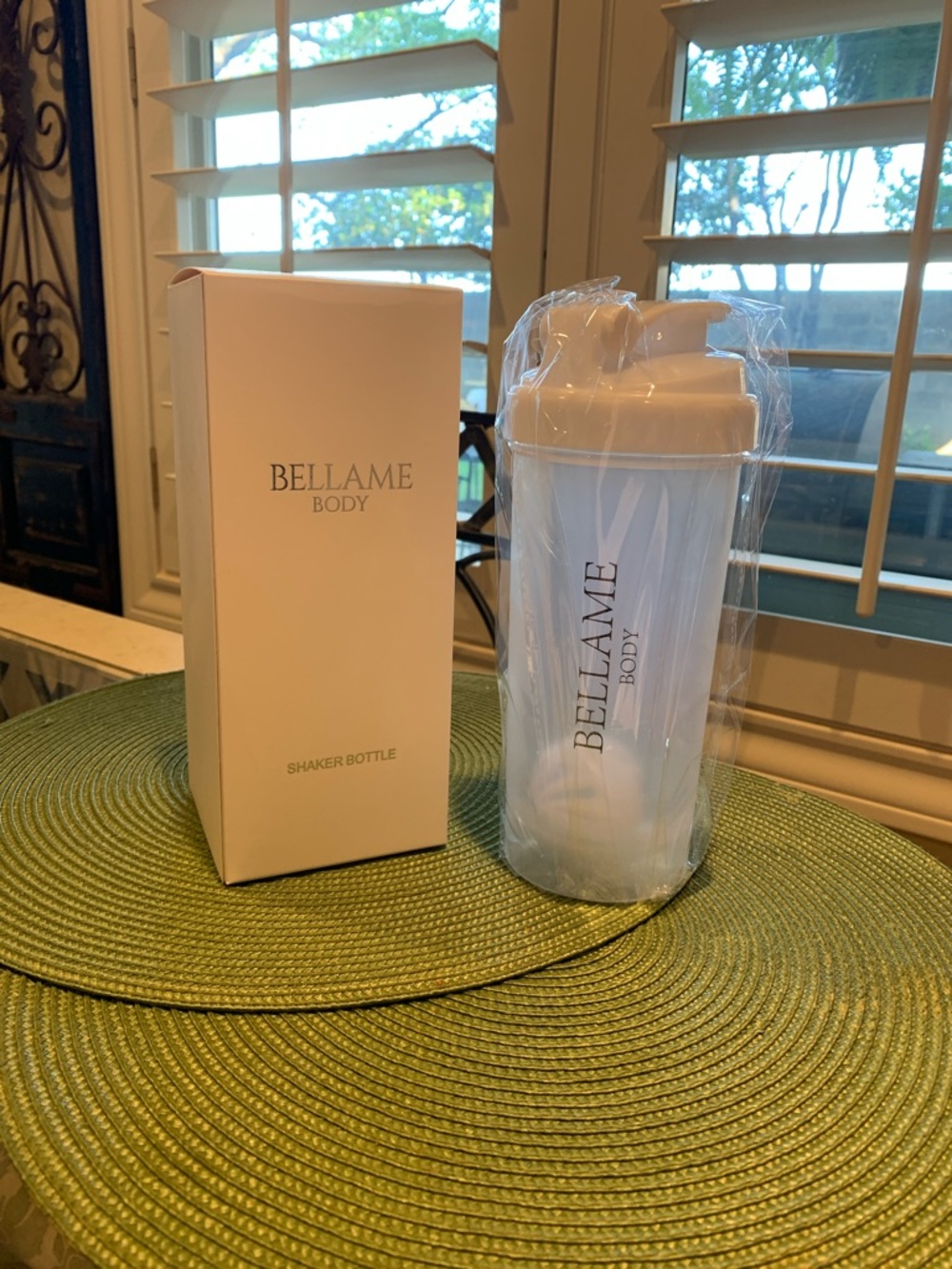 Bellame Body White Shaker Bottle